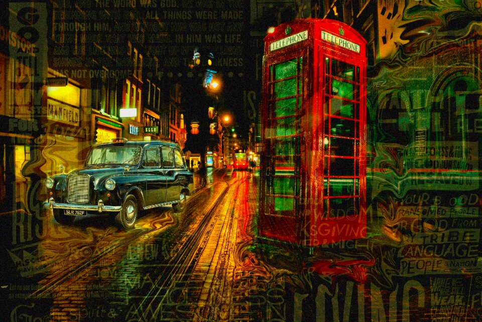 Night night lights city ​​lights