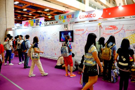 2015 Comic Exhibition, Day 1, Graffiti Wall 20150806