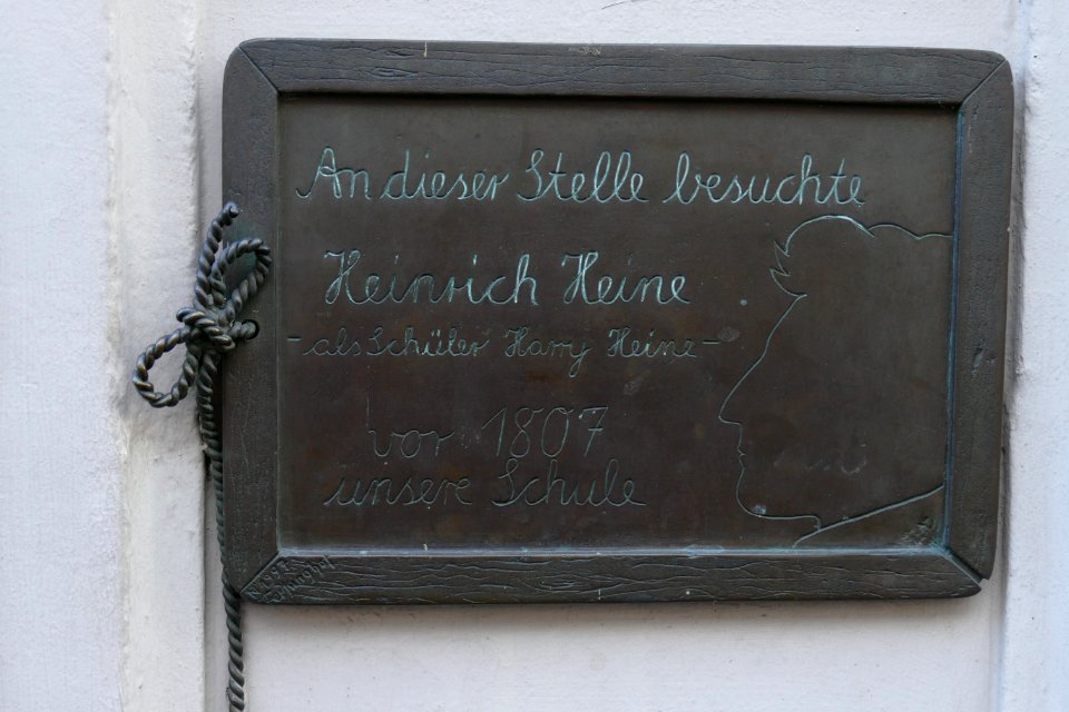 2015.09.26.165206 Heinrich Heine Commemorative Plaque Görres-Gymansium Düsseldorf