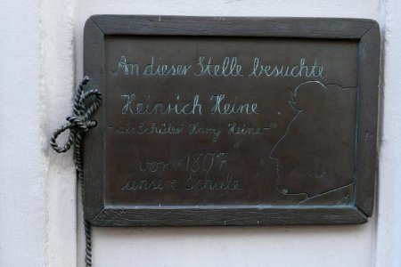 2015.09.26.165206 Heinrich Heine Commemorative Plaque Görres-Gymansium Düsseldorf
