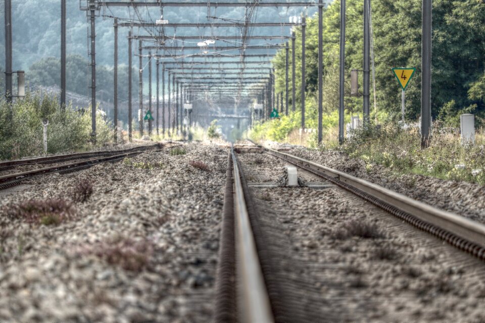 Autumn rail train photo