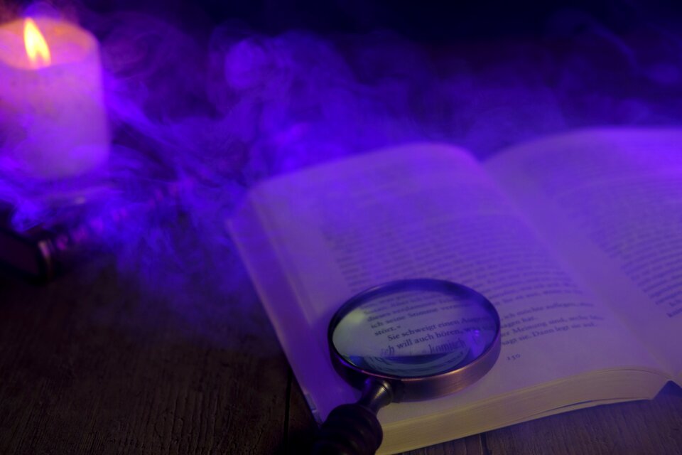 Read literature magnifying glass