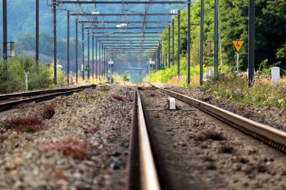 Autumn rail train