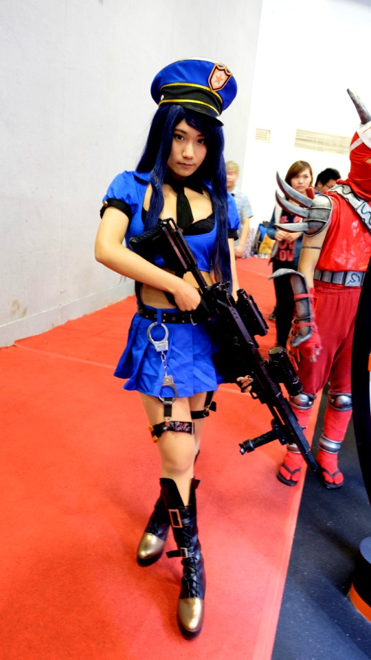 2016 Taipei Game Show Day 5, Cosplayer of Caitlyn, League of Legends 20160202