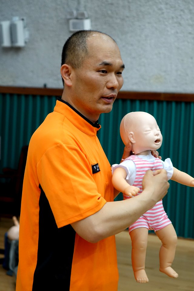 2015년 5월 14일 서울특별시 소방공무원 장민수 영유아 하임리히법 설명