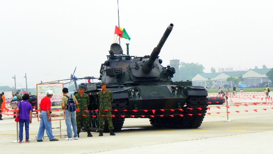 CM-11 Tank Display at Gangshan Air Force Base Apron 20111015