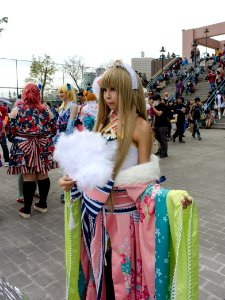 Cosplayer of kimono-style Kotori Minami in CWT39 20150228a