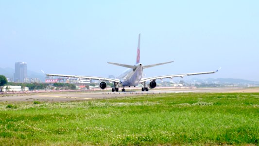China Airlines Airbus A330-302 B-18353 Departing from Taipei Songshan Airport 20150314e