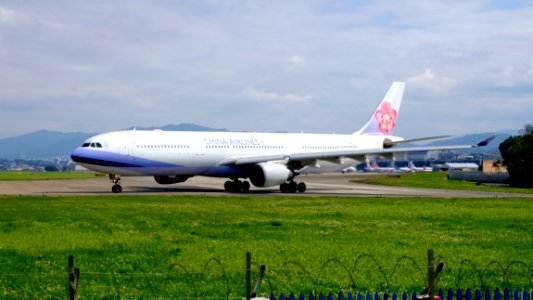 China Airlines A330-302 B-18352 Departing from Taipei Songshan Airport 20160126a