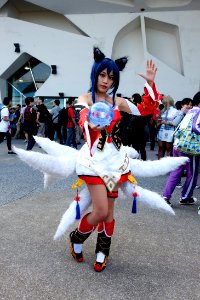 Cosplayer of Ahri, League of Legends at PF25 20161105a