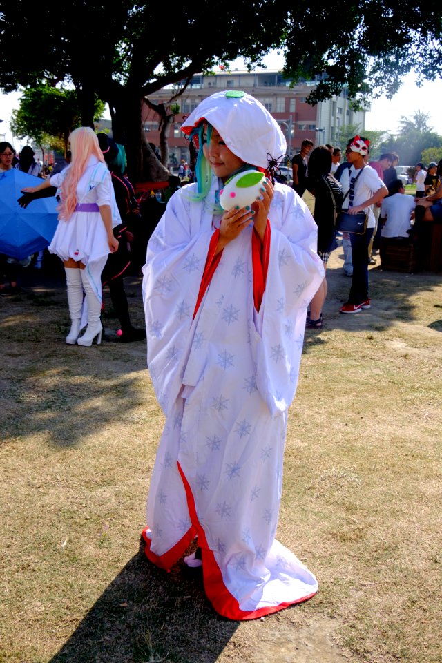 Cosplayer of Hatsune Miku Snow at FFK8 20151129