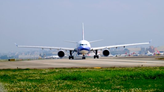 China Airlines Airbus A330-302 B-18353 Departing from Taipei Songshan Airport 20150314b