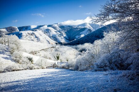 Aquitaine snow béarn photo