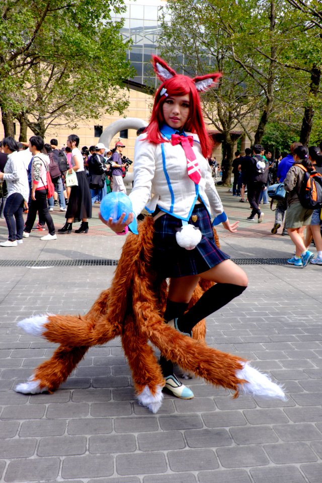 Cosplayer of Ahri, League of Legends at PF23 20151025a