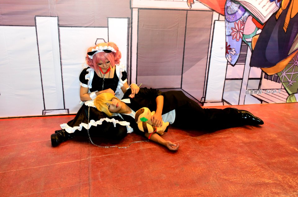 Cosplayers of Karuta Roromiya and Banri Watanuki, Inu x Boku SS at 2015FFTC 20150801