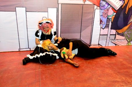Cosplayers of Karuta Roromiya and Banri Watanuki, Inu x Boku SS at 2015FFTC 20150801