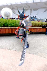 Cosplayer of Jhen Mohran Armor Blademaster, Monster Hunter in FF25 20150201b