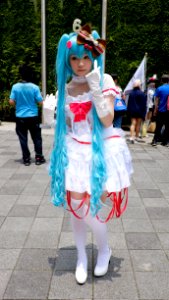 Cosplayer of Hatsune Miku in PF22 20150509a