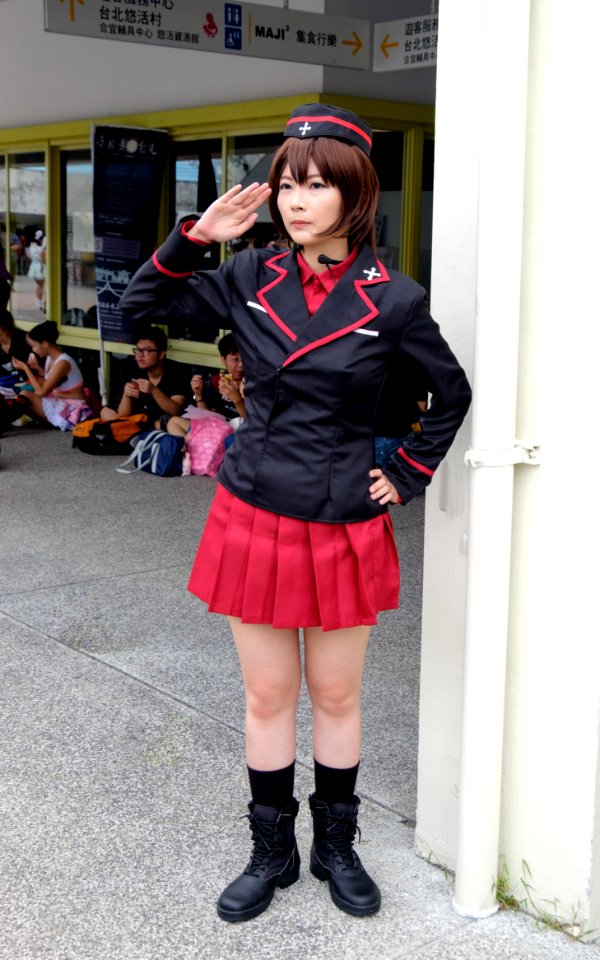 Cosplayer of Maho Nishizumi, Girls und Panzer at FF28 20160827a