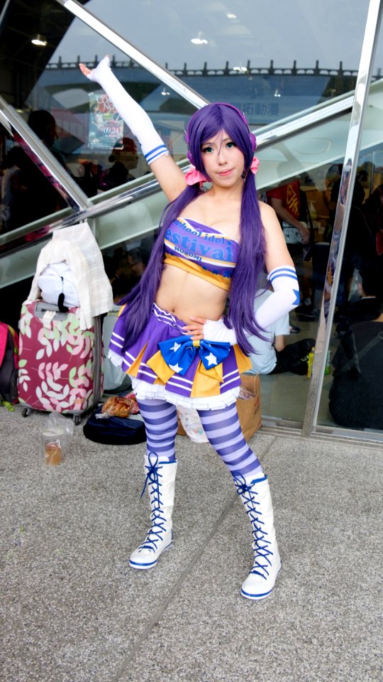 Cosplayer of Cheerleader Nozomi Tojo, Love Live! at FF28 20160827a
