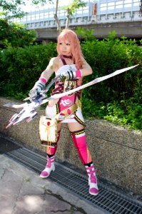 Cosplayer of Final Fantasy XIII-2 Serah Farron 20140727