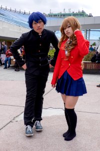 Cosplayers of Ryūji Takasu and Taiga Aisaka in FF25 20150201