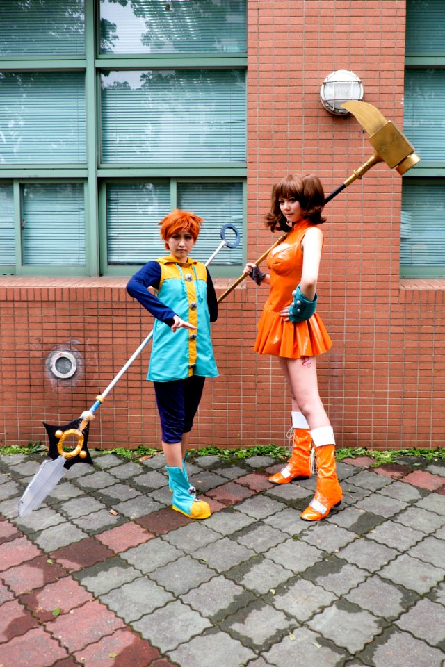 Cosplayers of King and Diane, The Seven Deadly Sins at CWT40 20150809a