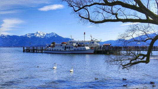 Sky landscape chiemsee photo