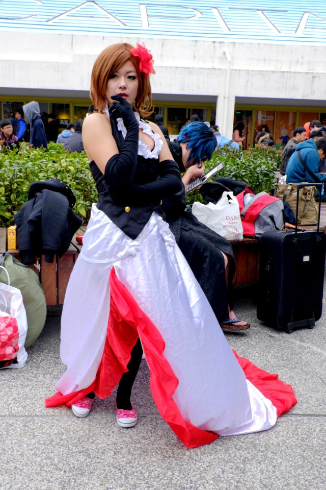 Cosplayer of Vocaloid MEIKO in FF25 20150131