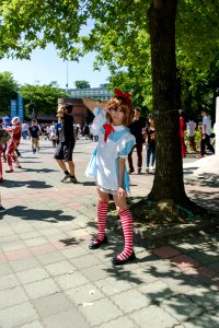 Cosplayer of Yui Hirasawa, K-On in FF24 20140727 photo