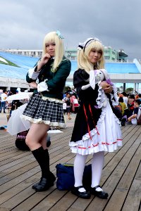 Cosplayers of Sena Kashiwazaki and Kobato Hasegawa, Haganai at FF26 20150830
