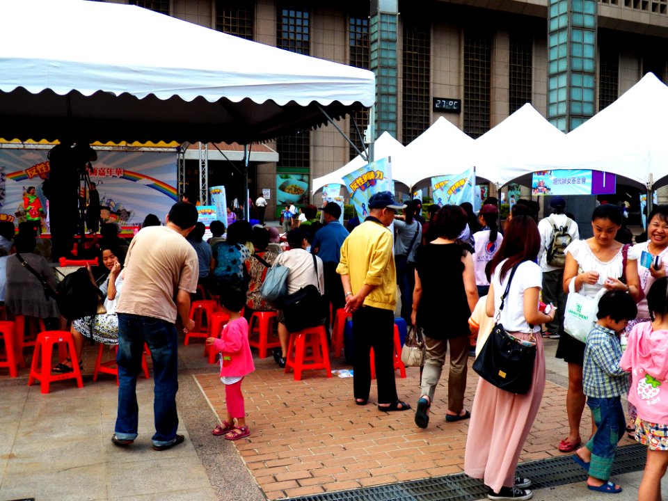Community and Women Group Booths, Guests Area in Taipei Station Plaza 20121006b