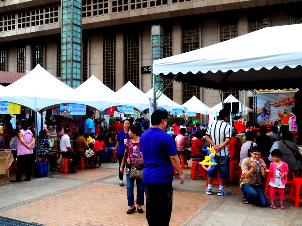 Community and Women Group Booths, Guests Area in Taipei Station Plaza 20121006a