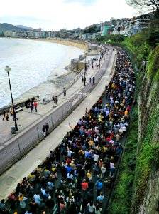 Buruzagi katalanen kontrako epaiak - protesta Donostia (02)