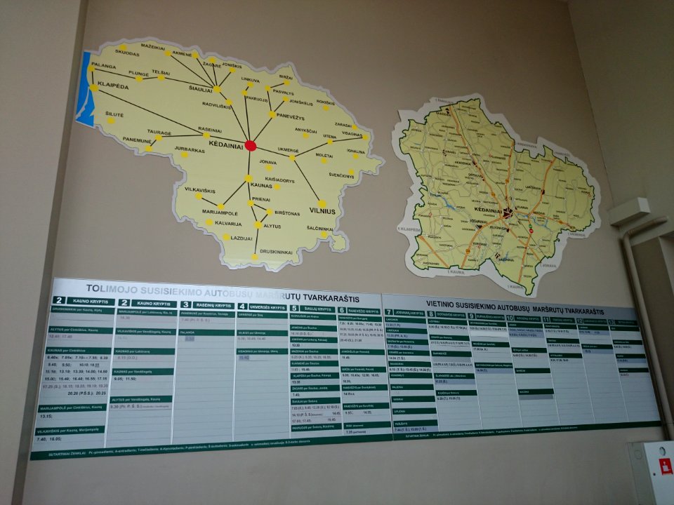 Bus station in Kėdainiai