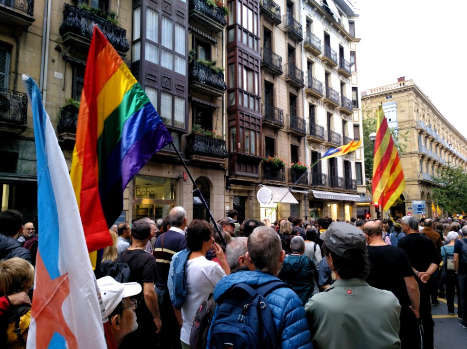 Buruzagi katalanen kontrako epaiak - protesta Donostia (11)