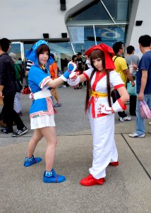 Cosplayers of Nakoruru and Rimururu, Samurai Spirits at PF24 20160507