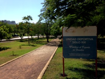 Cartel parque siglo xxi