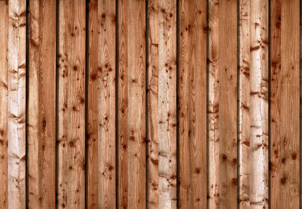 Wooden wall battens background photo