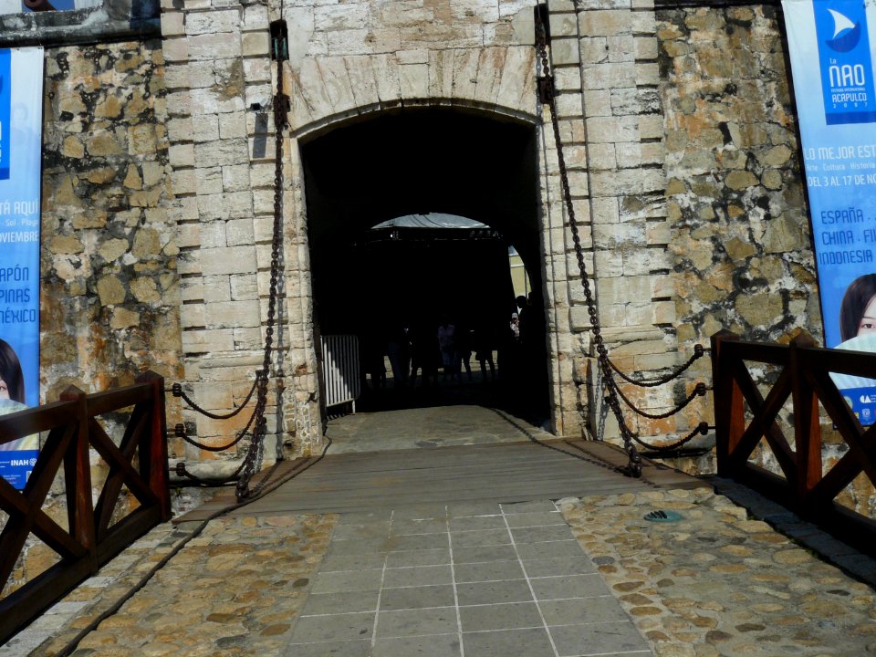 Entrada al museo Fuerte de San Diego, en Acapulco