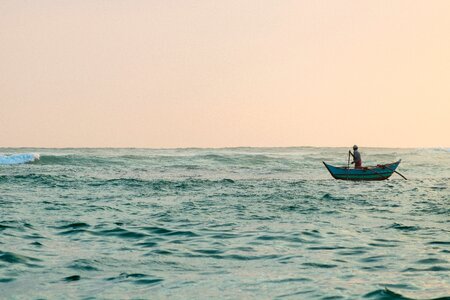 Water sea boat photo