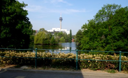 Düsseldorf, Schwanenspiegel, April 2020