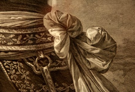 Détail d'une gravure de J-Longhi