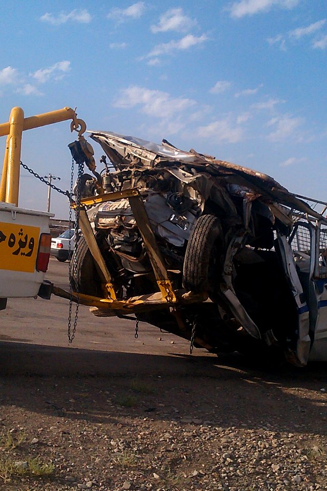 Deadly Road 44 of Iran Traffic collision - Nishapur road to Mashhad 04