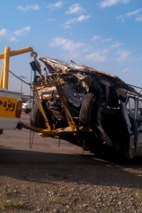 Deadly Road 44 of Iran Traffic collision - Nishapur road to Mashhad 04