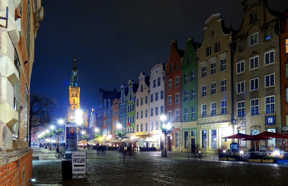 Długi Targ Gdańsk night