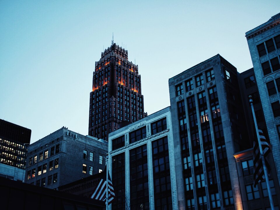 Architecture dusk night
