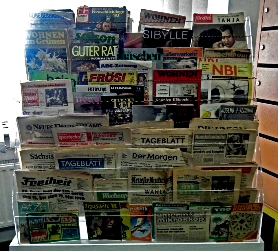 DDR Museum Zeitreise Radebeul Zeitungen