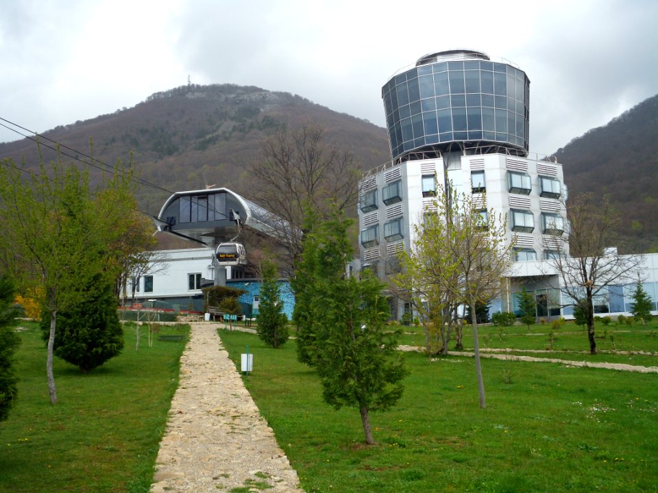 Dajti Tower with cablecar