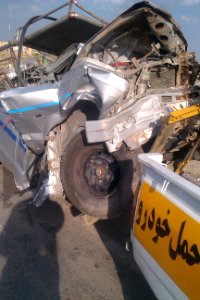 Deadly Road 44 of Iran Traffic collision - Nishapur road to Mashhad 01